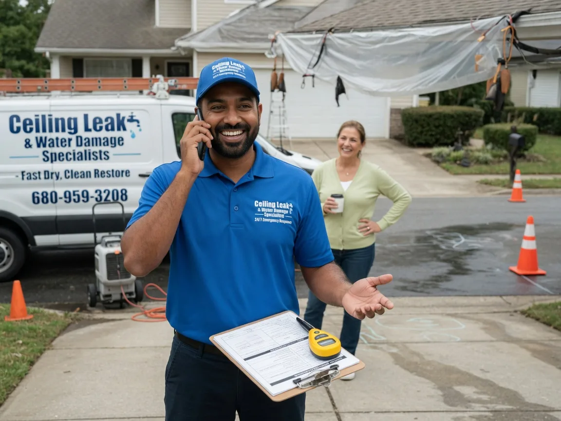 Ceiling Leak Cleanup Cochrane, WI FAQs
